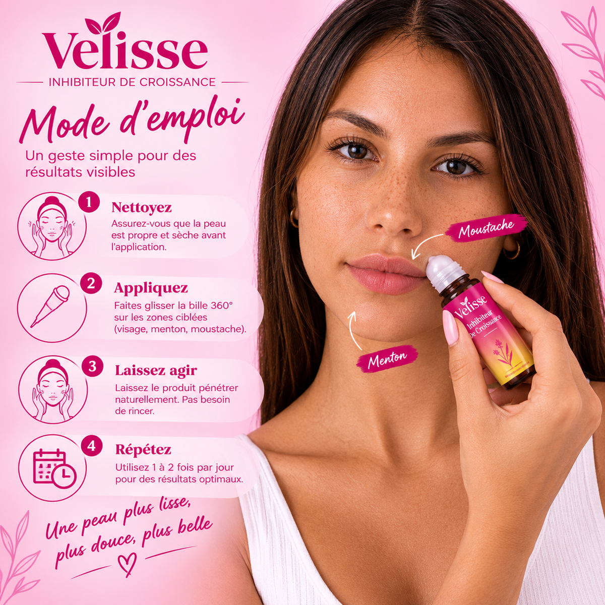 Velisse - Sérum Roll-On Anti-Repousse
