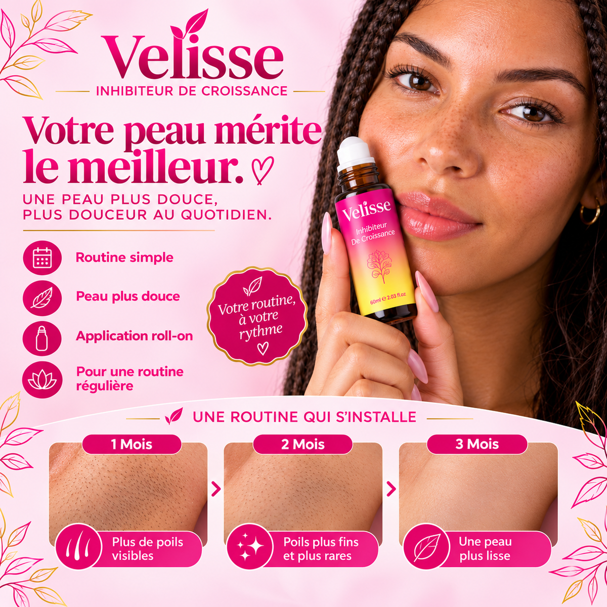 Velisse - Sérum Roll-On Anti-Repousse